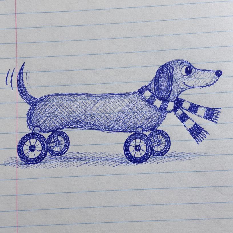 Artwork of Wheelie Longdog