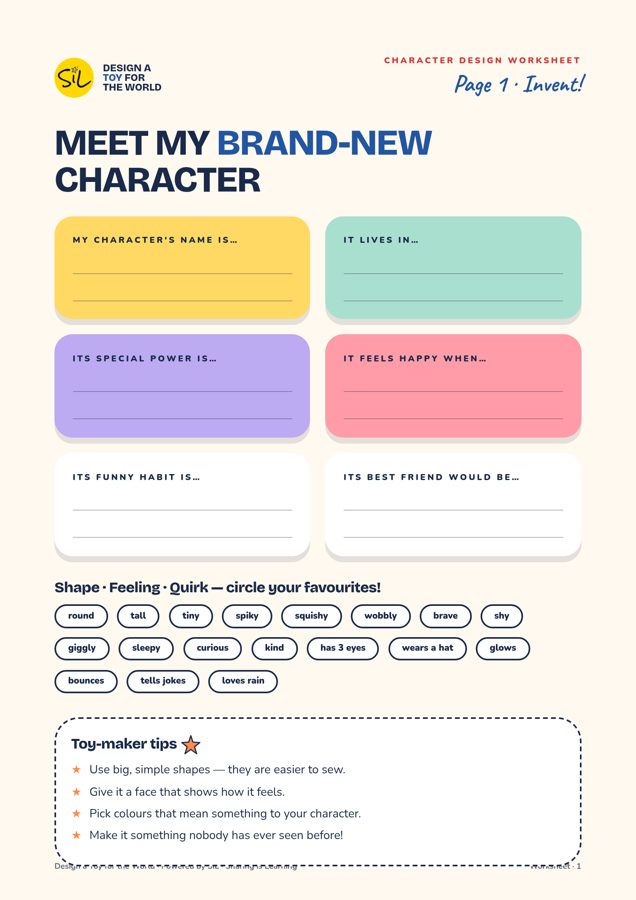 Character Design Worksheet preview